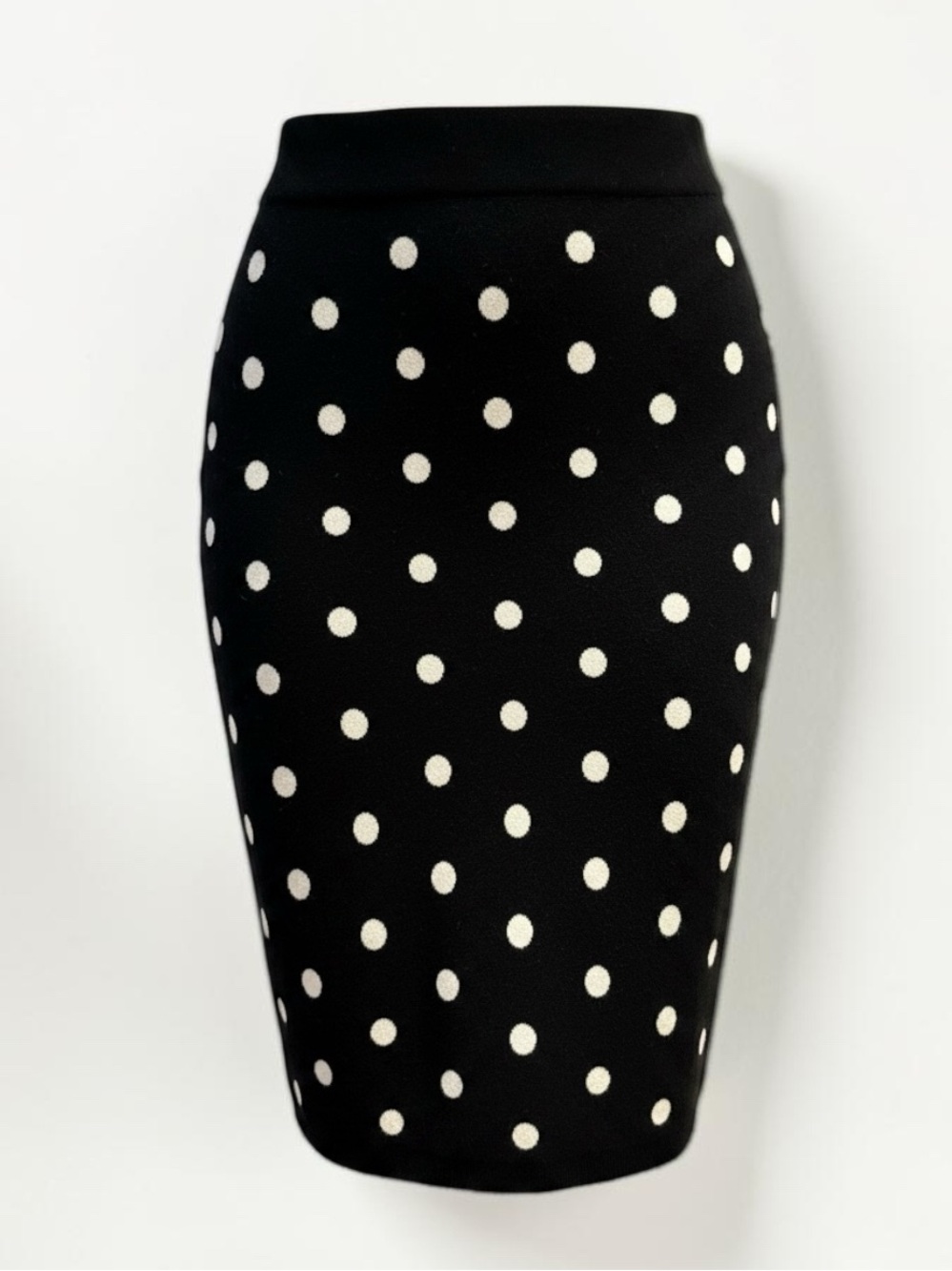 Victor Glemaud x Target Black White Polka Dot Midi Sweater Skirt Knit - Size S
